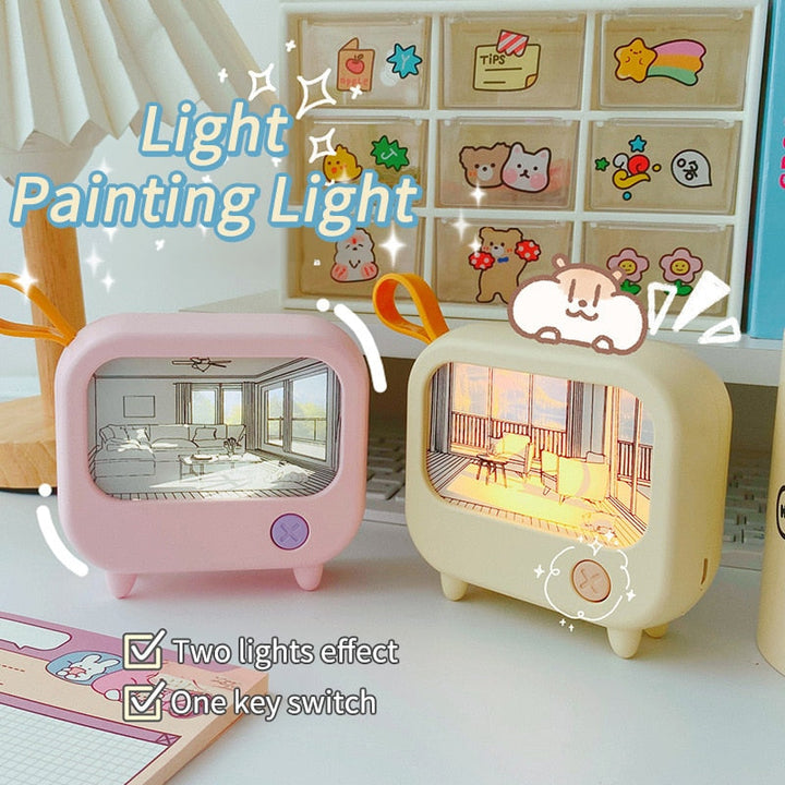 Lisslune | Mini Art TV Painting Decor Night Lamp