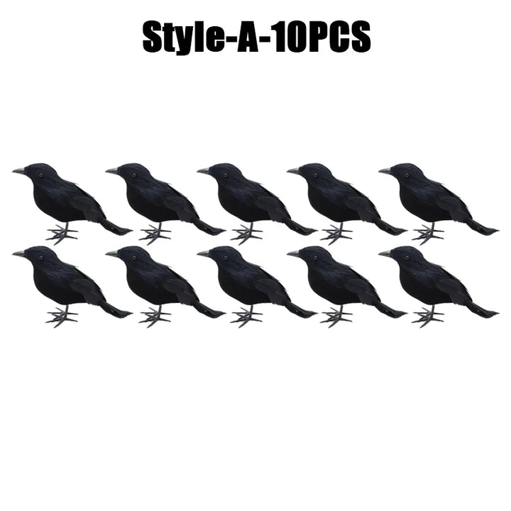 Rynx | Halloween Decoration Simulation Black Crow Raven Bird Repellent Pest Control Pigeon Repellent Garden Decoration Outdoor
