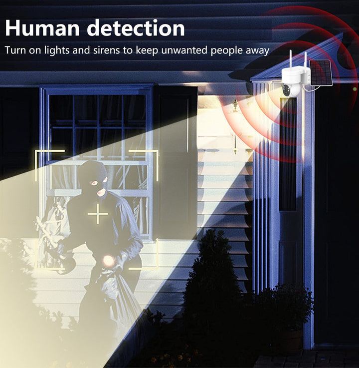 Lisslune | Outdoor WiFi Solar-Powered Security IP Camera