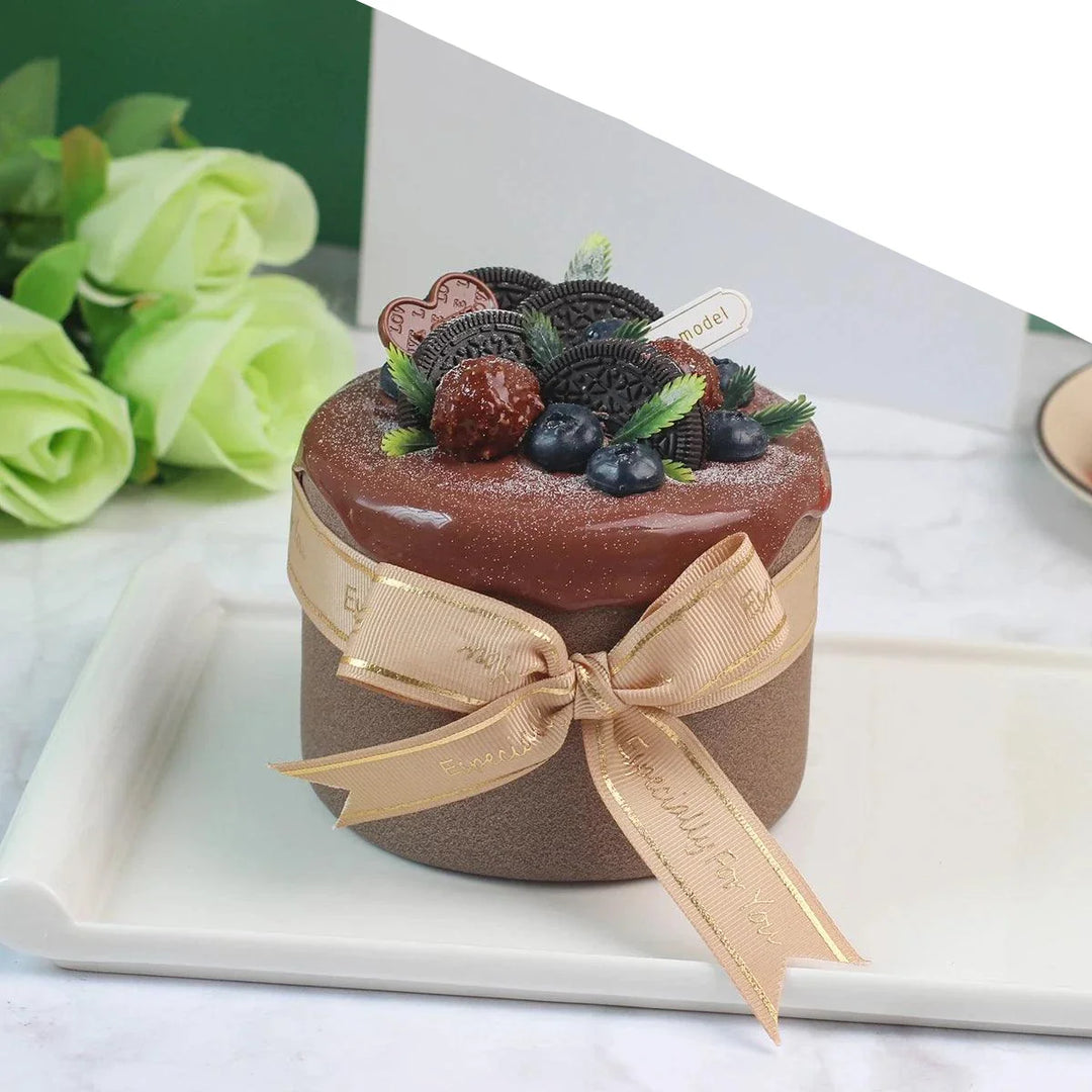 Lisslune | Realistic Artificial Sea Salt Room Cake Model - Ideal for Events, Home Decor, and Restaurant Displays
