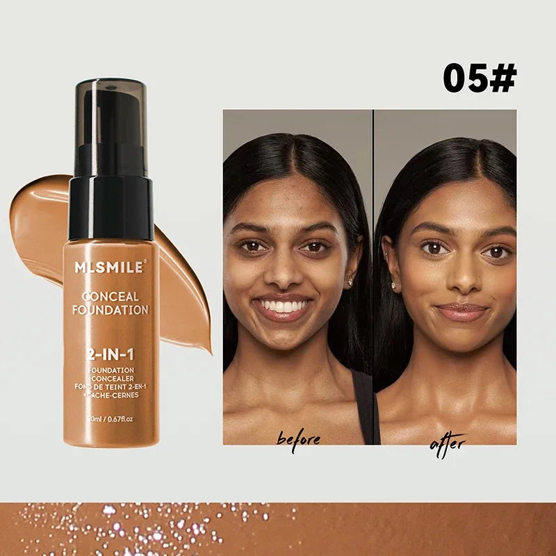 Rynx | Face Foundation Cream Oil Control Matte BBCream Waterproof Long-lasting Concealer Liquid Full Coverage Matte Base Professional Makeup