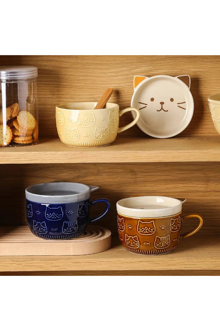Lisslune | Cartoon Cat Coffee Mug