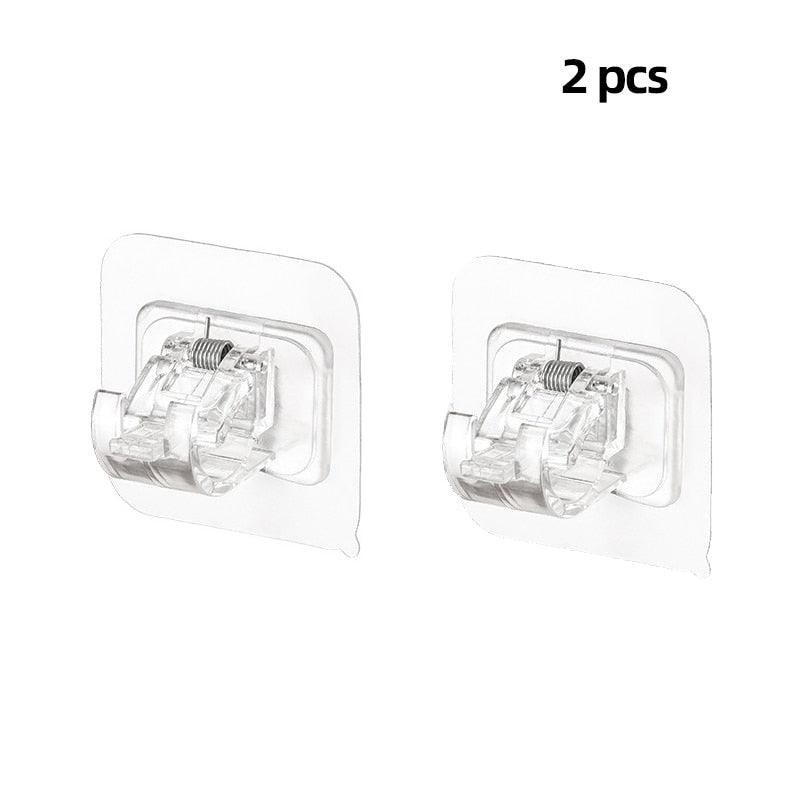 Lisslune | Robust waterproof curtain rod brackets with easy peel-and-stick installation