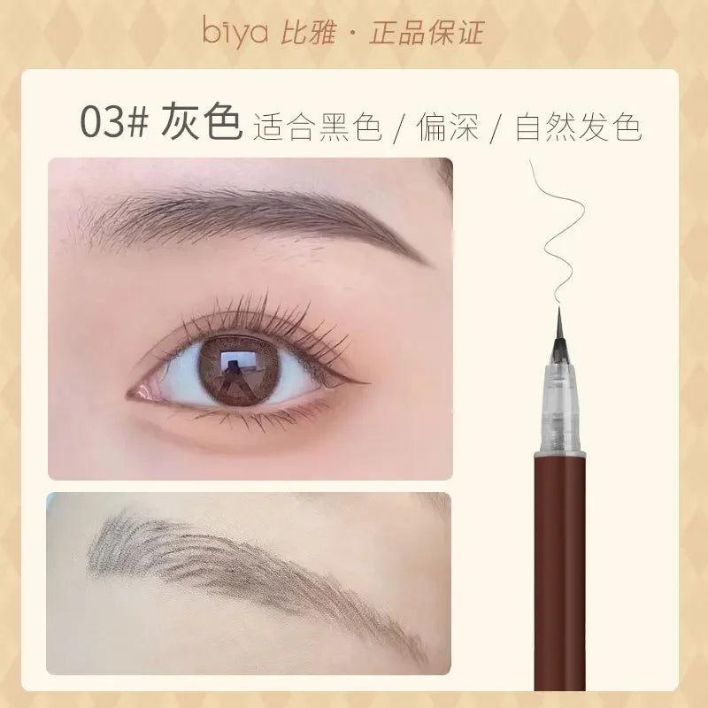 Rynx | Waterproof Liquid Eyebrow Pencil Makeup for Women Easy to Color Eyebrow Pencil 0.01MM Ultra Thin Tip Eye Makeup Cosmetics
