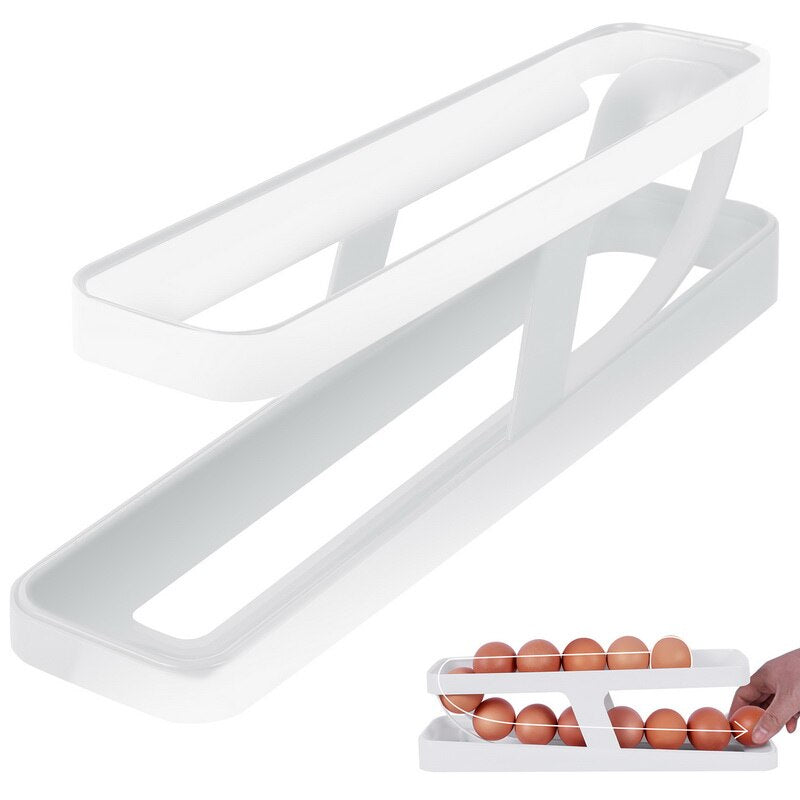 Lisslune | Automatic Egg Rolling Holder Organizer Rack