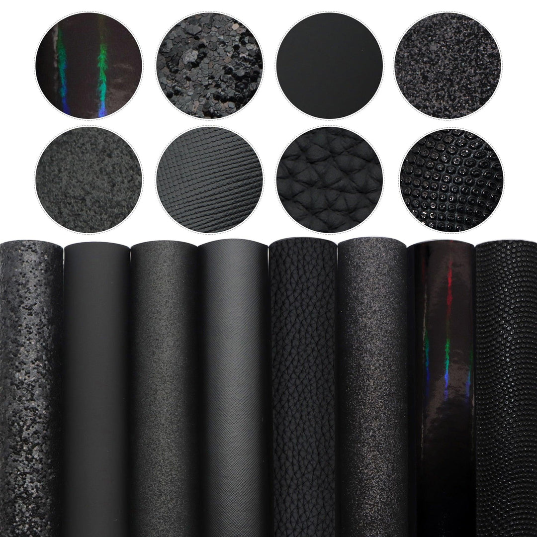 Lisslune | Elegant fish scale dot faux leather craft kit for creative projects