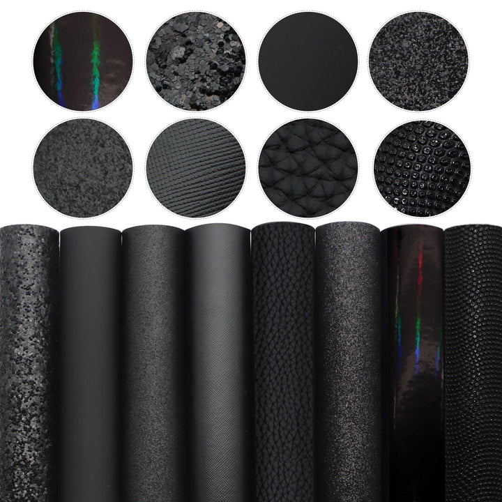 Lisslune | Elegant fish scale dot faux leather craft kit for creative projects