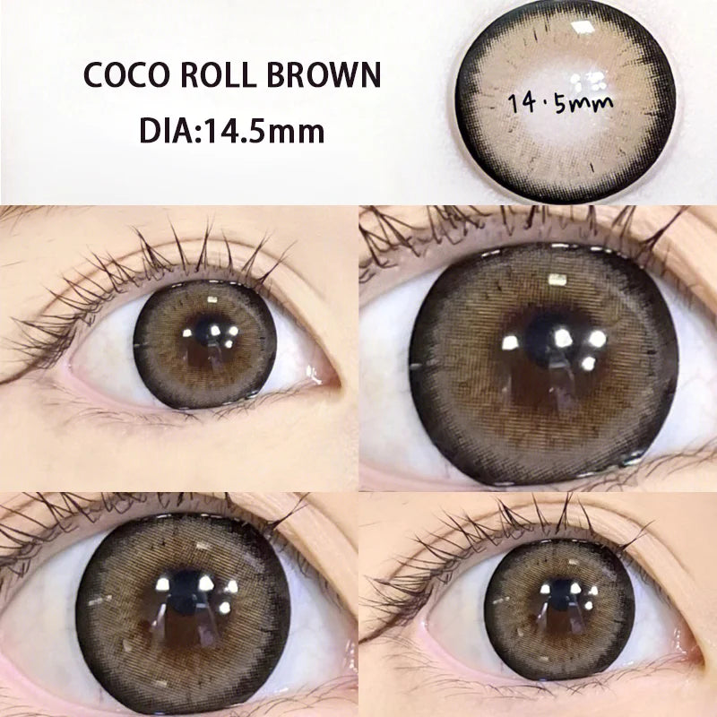 Lisslune | 2pcs/Pair Yearly Blue New Color Contact Lenses for Eyes with Myopia Prescription Beauty Pupils Makeup Natural Eye Free Shipping