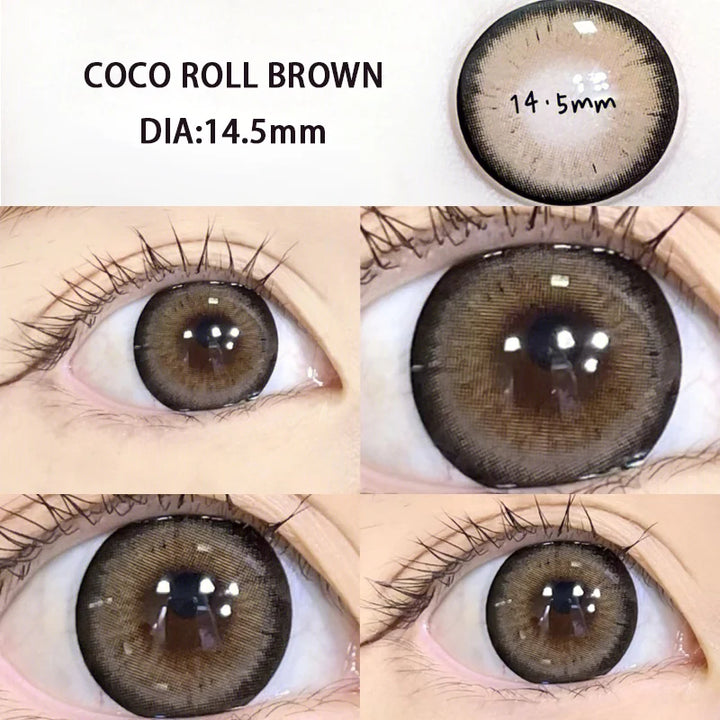 Lisslune | 2pcs/Pair Yearly Blue New Color Contact Lenses for Eyes with Myopia Prescription Beauty Pupils Makeup Natural Eye Free Shipping
