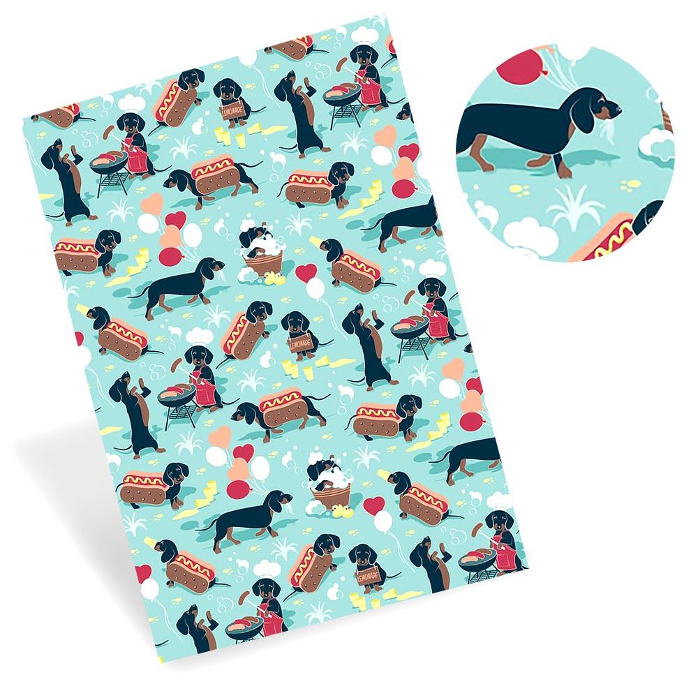 Lisslune | Puppy Pals Synthetic Leather Craft Set with adorable dog prints