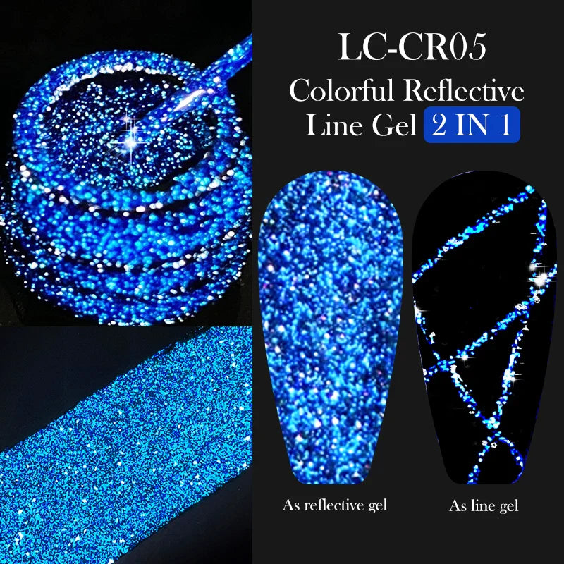 Rynx | 5ML Silver Metallic Painter Liner Gel Nail Polish Super Bright Mirror Drawing Gel Semi Permanent Line French Nail Art