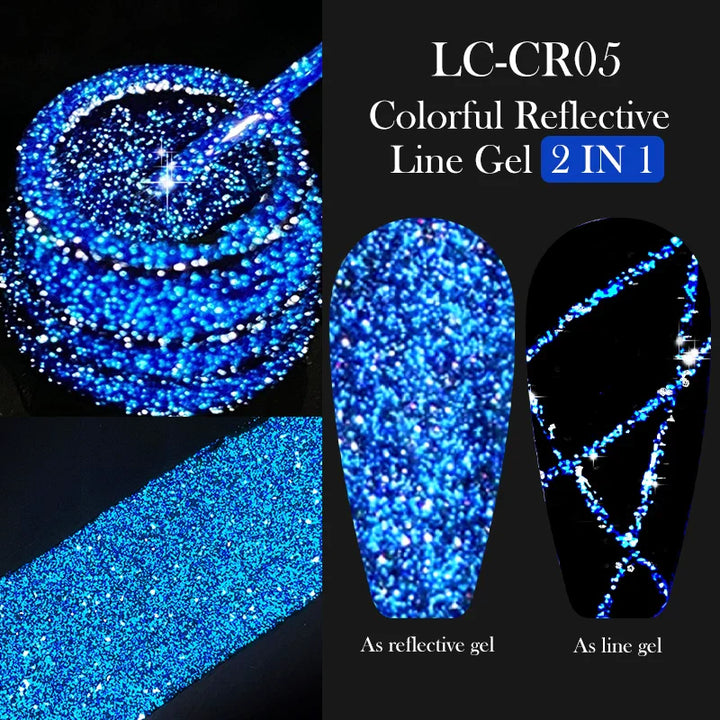 Rynx | 5ML Silver Metallic Painter Liner Gel Nail Polish Super Bright Mirror Drawing Gel Semi Permanent Line French Nail Art