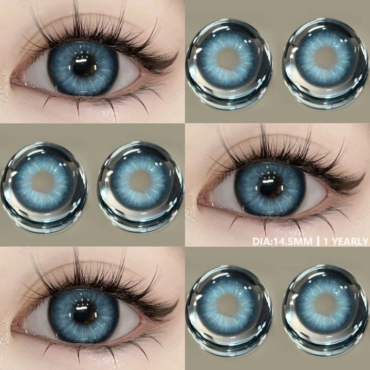 Rynx | 1 Pair Brown Natural Eye Lenses Color Contact Lenses for Eyes Green Lenses Blue Eye Contacts Annual Cosmetic Gray Pupils