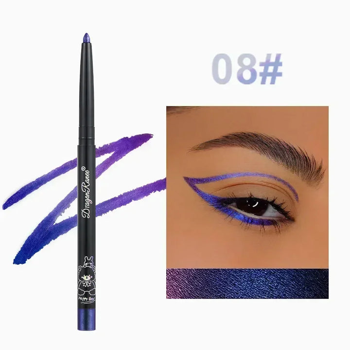 Rynx | Glitter Aurora Eyeliner Pencil Multi Chrome Eyeliner Long-lasting shiny metallic eyeshadow Lying silk caterpillar Green Purple Makeup pigment