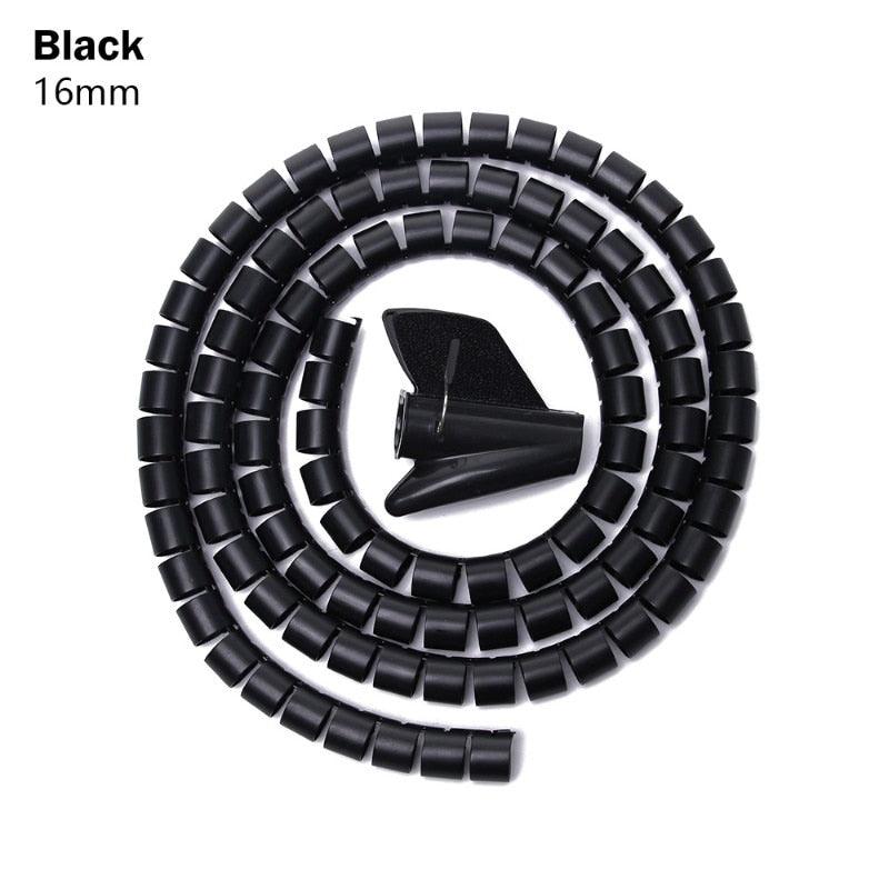 Lisslune | Cable Management Spiral Organizer for a tidy workplace