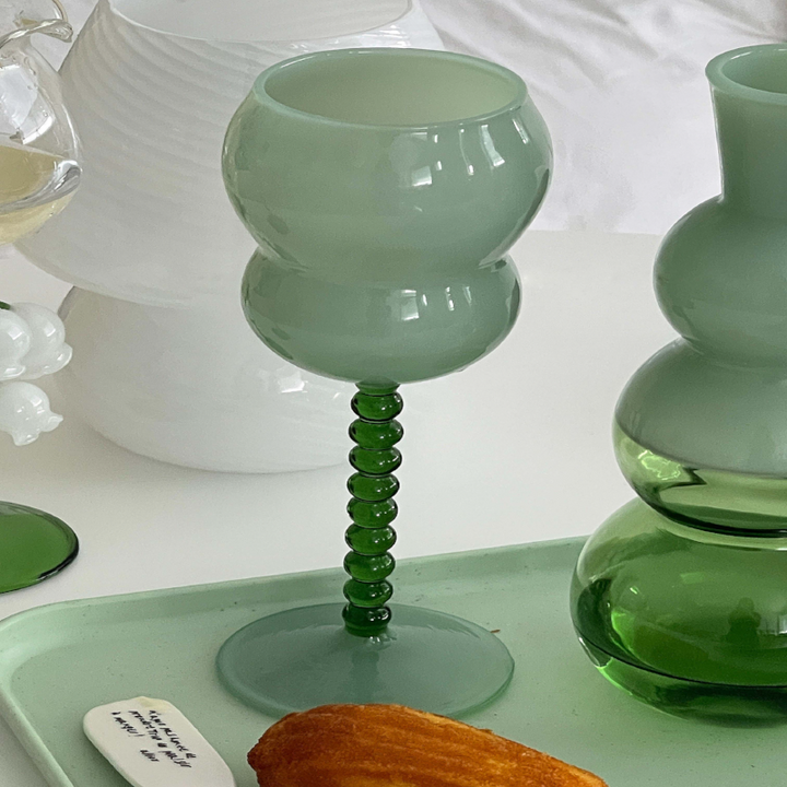 Lisslune | Chalice & Decanter made of colored glass