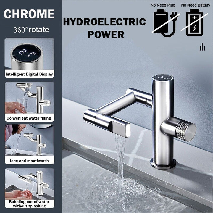Lisslune | Hydroelectric Rotating Modern Smart Waterfall Faucet