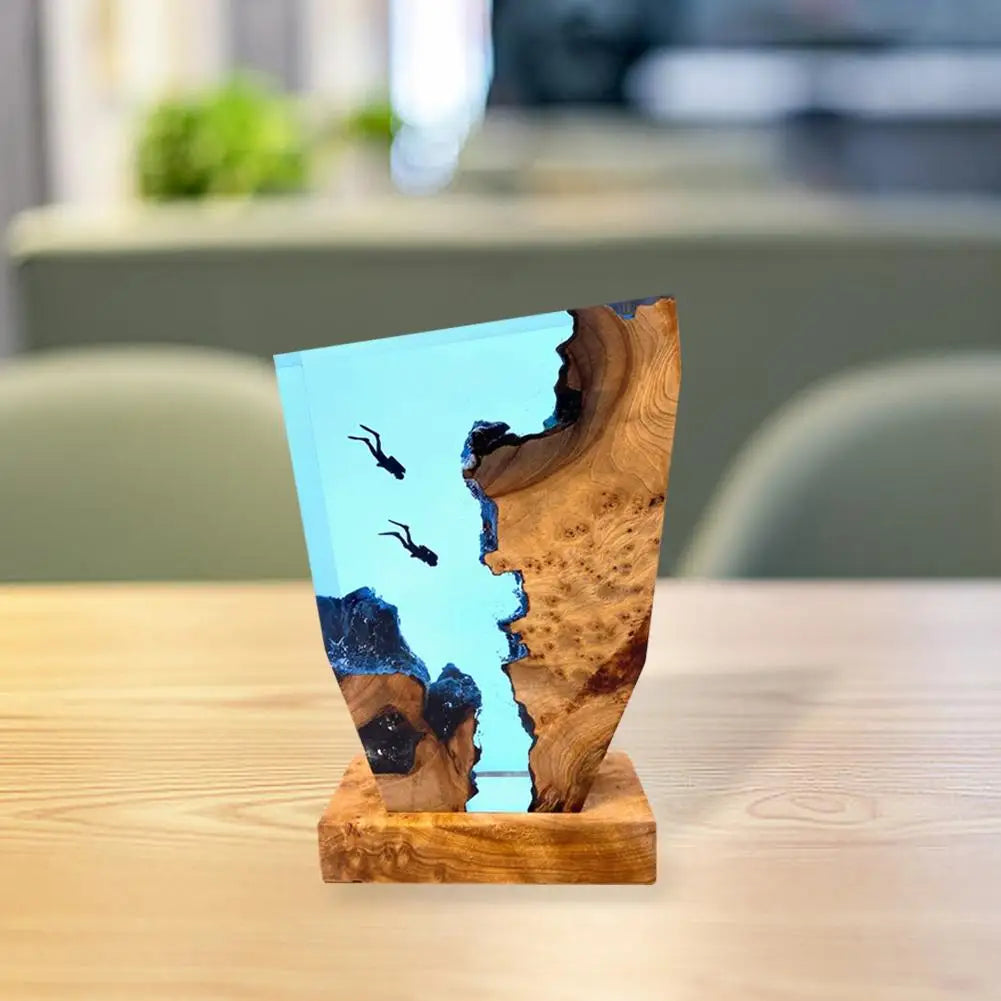 Lisslune | OceanDepths | Ocean Karst Diver Table Lamp