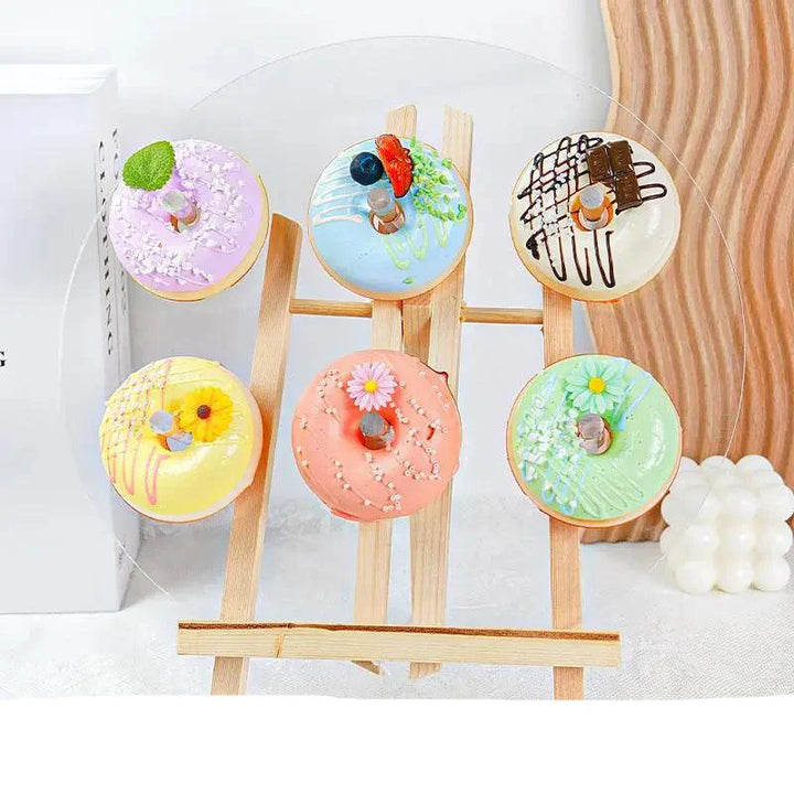 Lisslune | Playful Set of 6 Colorful PU Foam Cake Magnets for Creative Home Styling and Photography