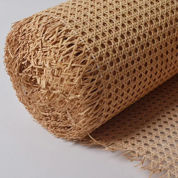 Lisslune | Indonesian Plastic Rattan Weaving Roll for Furniture Makeover - 35-50 cm wide Ideal for Chairs, Cabinets, and Tables