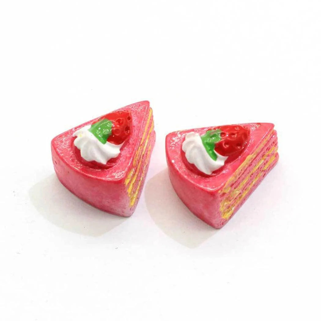 Lisslune | 10-piece realistic artificial fruit cake set for photography and display - Perfect for cake lovers