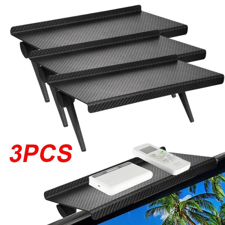 Lisslune | Multifunctional adjustable media shelf with cable management - contemporary device stand
