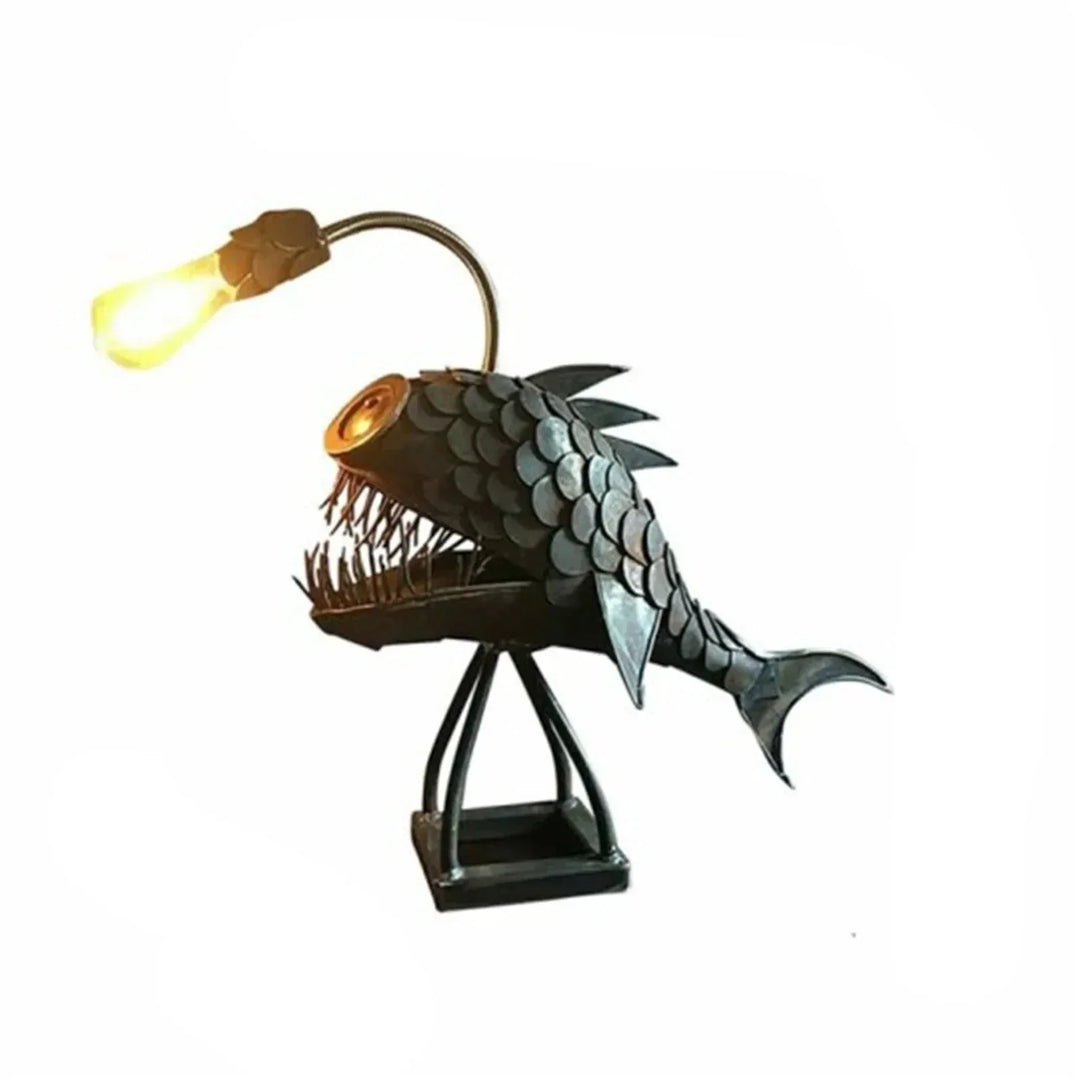 Lisslune | Table lamp - RusticFish - Adjustable lighting - Handmade artistic charm