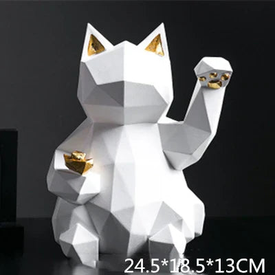 Lisslune | Nordic Style Geometric Lucky Cat