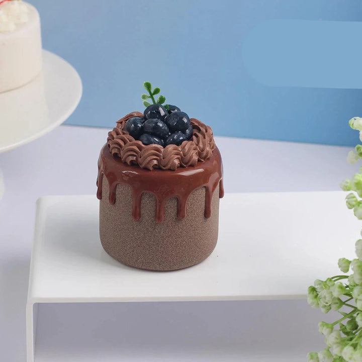 Lisslune | Realistic Artificial Sea Salt Room Cake Model - Ideal for Events, Home Decor, and Restaurant Displays