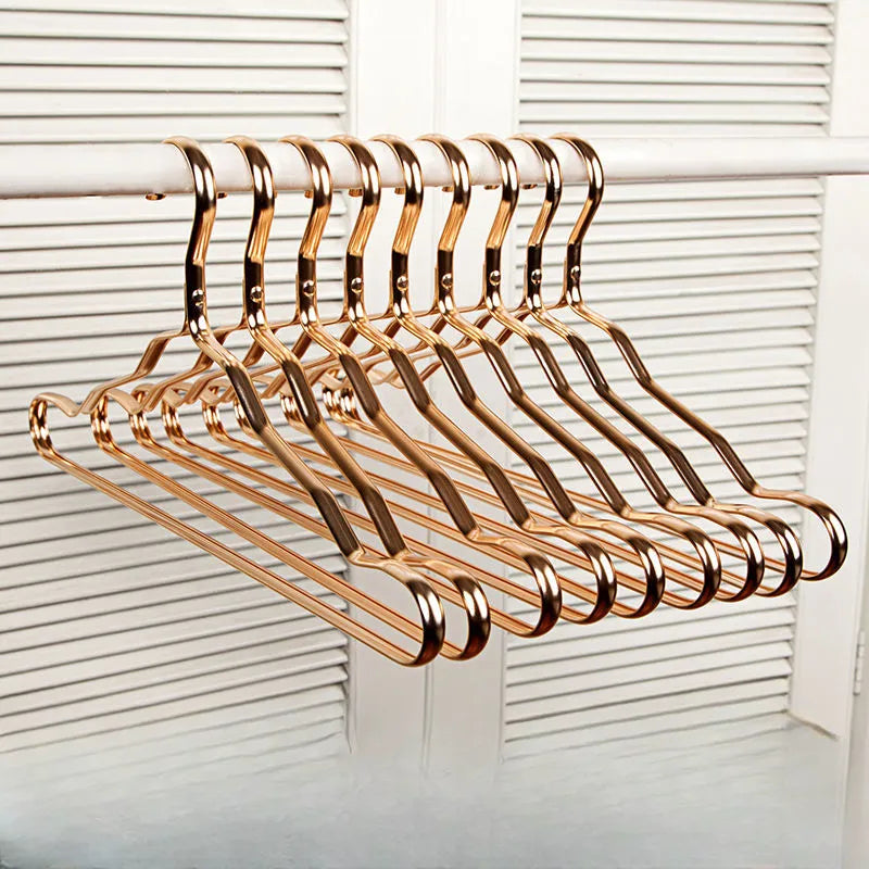 Lisslune | Brass Clothes Hangers | Premium, Durable & Ideal for Luxury Garments in Your Wardrobe