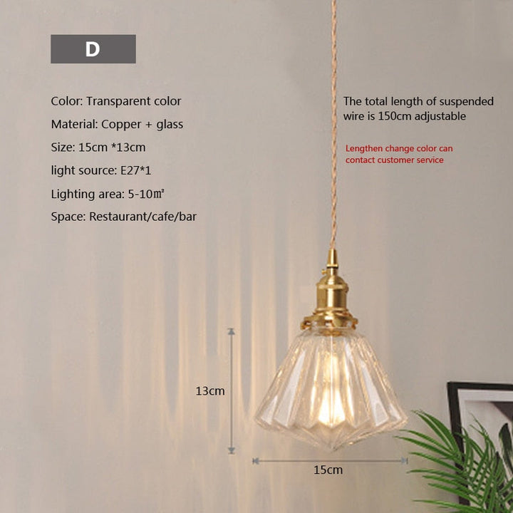 Lisslune | Nordic Brilliance Transparent Glass Pendant Lamp