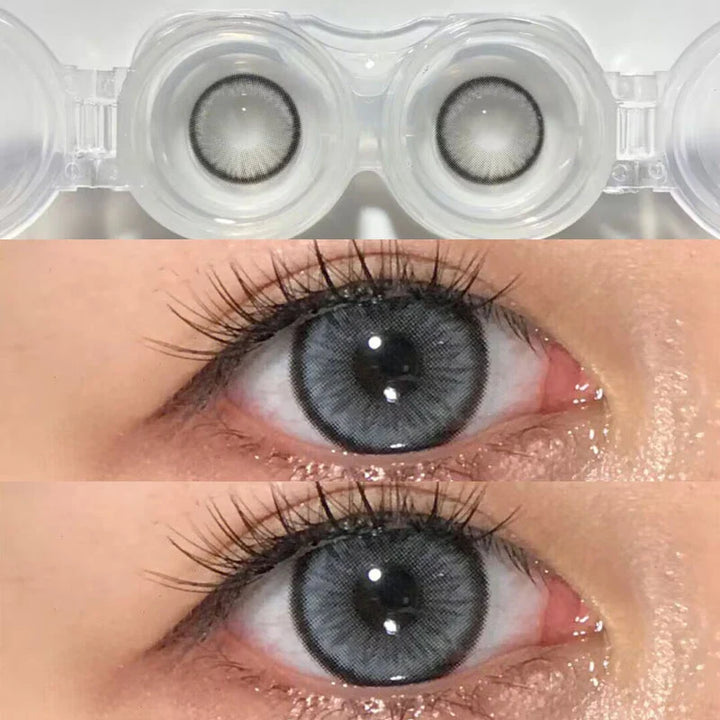 Rynx | KSSEYE 2pcs natural gray contact lenses with diopters cosmetic contact lens yearly beautiful pupil contact lenses free shipping