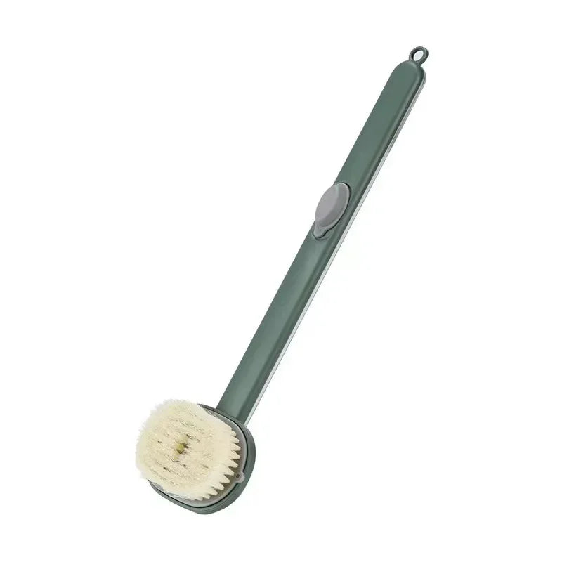 Lisslune | Bath brush with long handle and soap dispenser