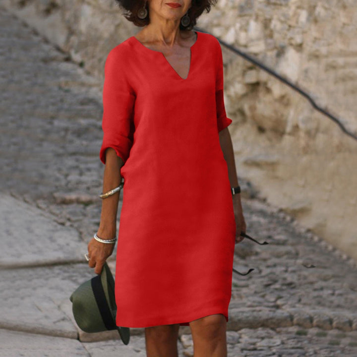 Lisslune | Elegant summer dress with V-neck