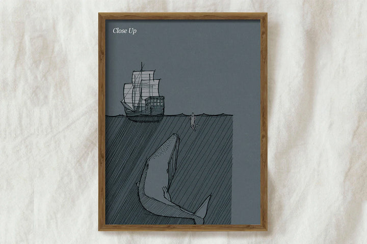 Lisslune | and fish canvas poster