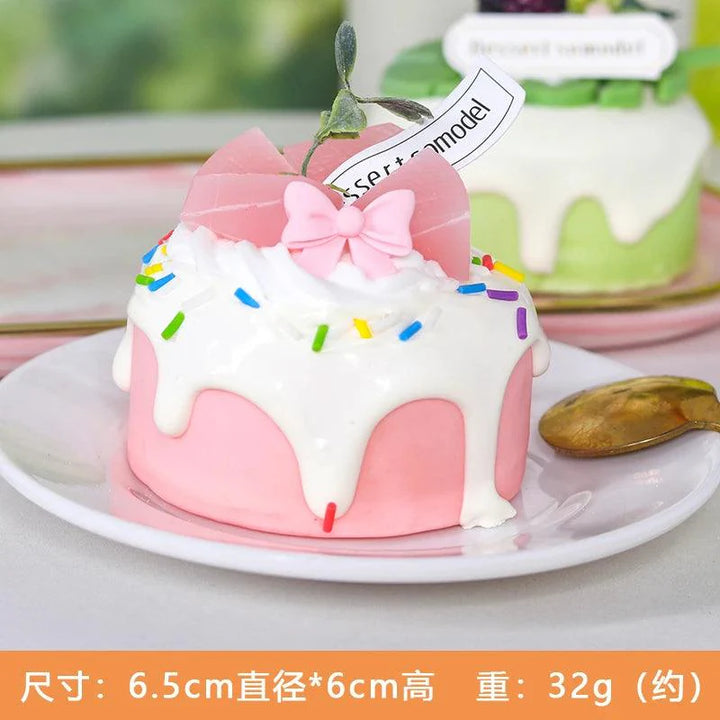 Lisslune | Realistic Dessert Cup Ornaments Set - 1/6PCS Simulation Cake Props for Stunning Photography and Decoration
