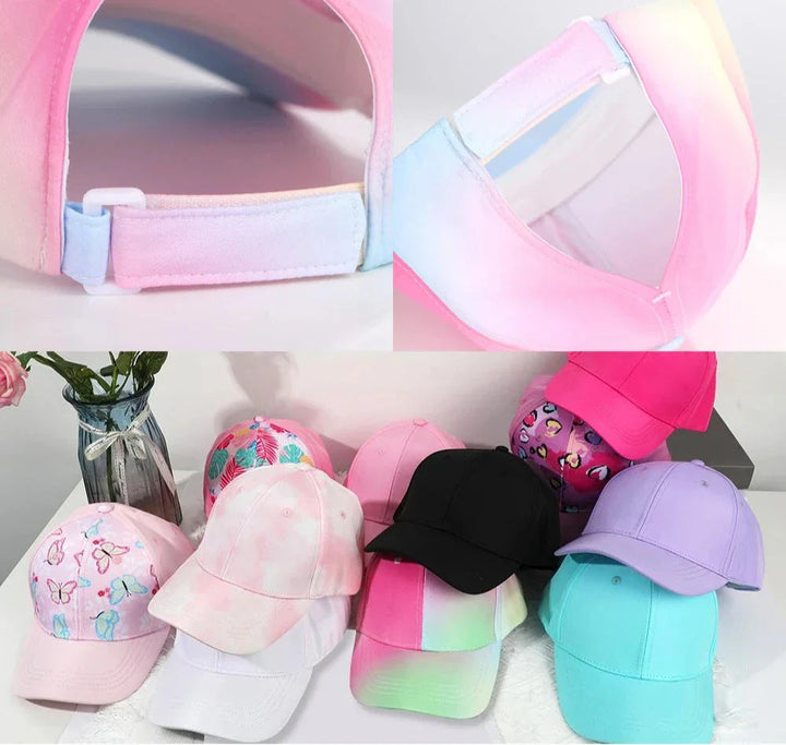 Lisslune | Kids Baseball Cap with Hole for Ponytail