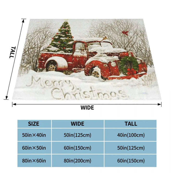 Lisslune | Christmas Truck Throw Blanket