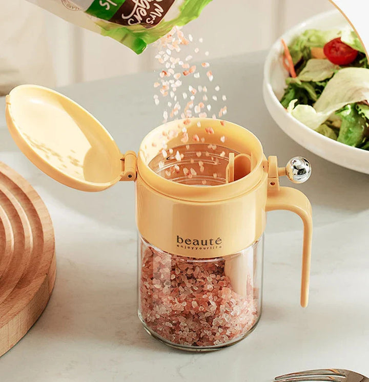 Lisslune | Moisture Block Glass Seasoning Jar