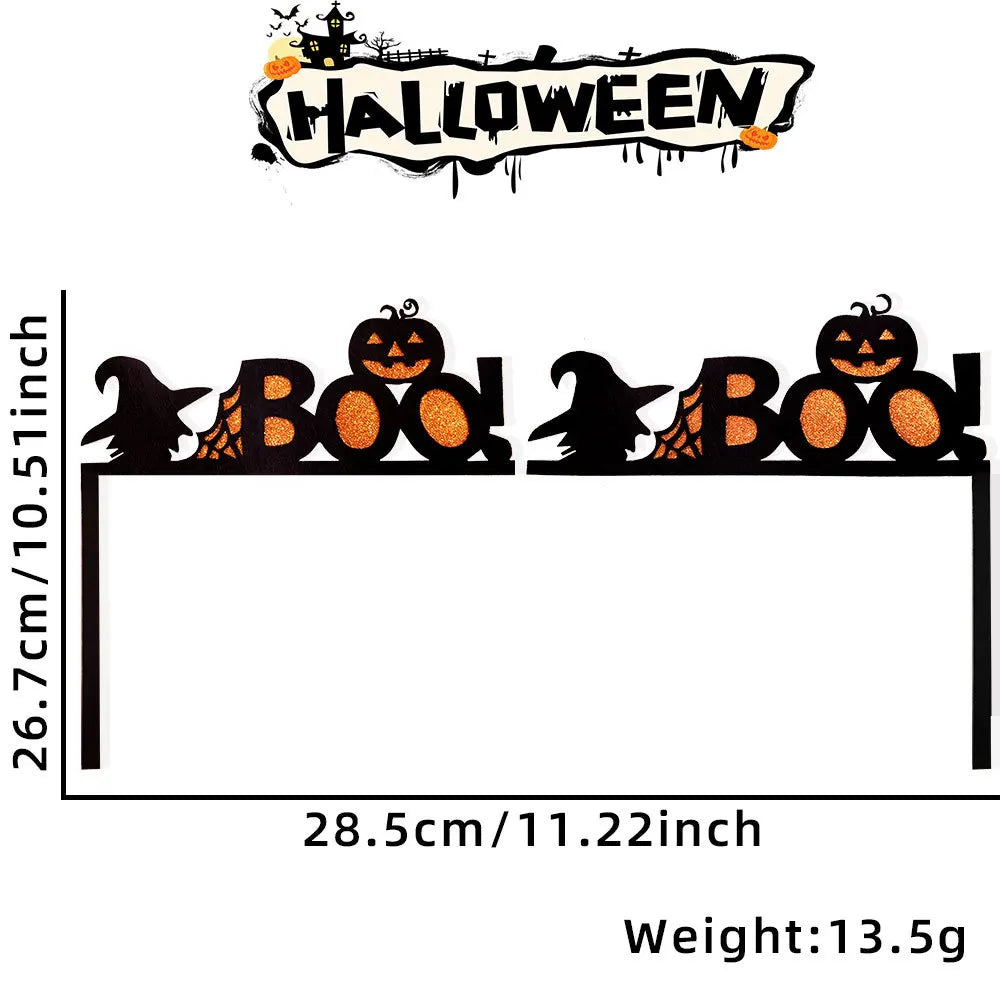 Rynx | Halloween Door Frame Decoration, Bats, Pumpkins, Spider Webs, Door and Window Corner Stickers, Halloween Home Decor