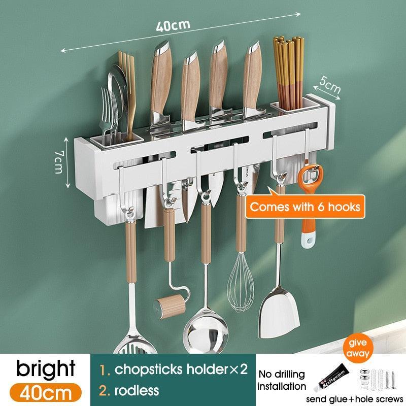 Lisslune | Slim adjustable aluminum kitchen organizer for effortless elegance