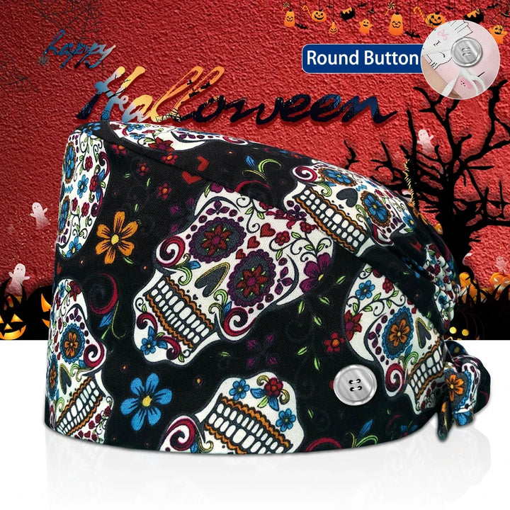 Lisslune | Surgical Skull Print Apron with Adjustable Design and Button
