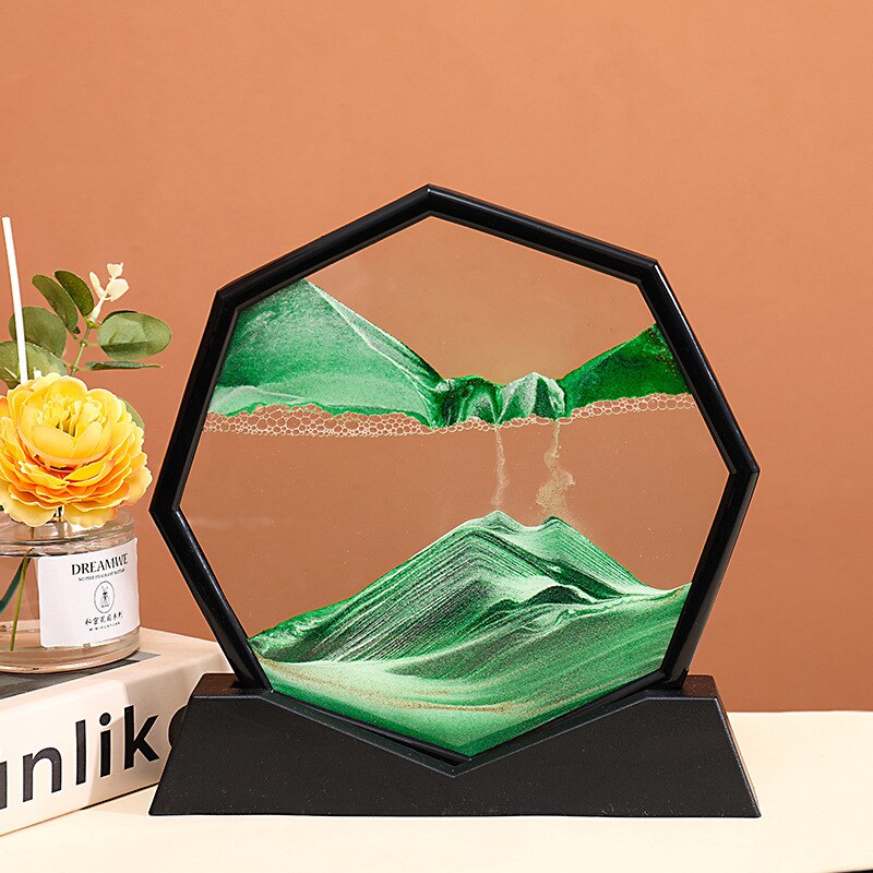 Lisslune | Deep Sea Flowing Hexagon Sand Decor