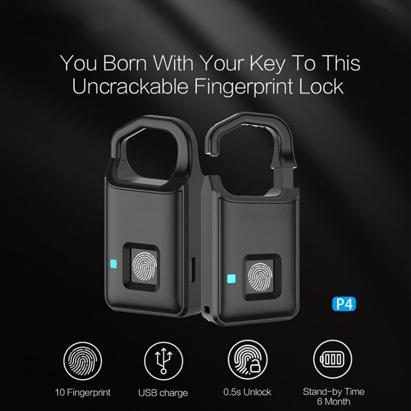Lisslune | Touch Guard Smart Fingerprint Waterproof Secure Lock