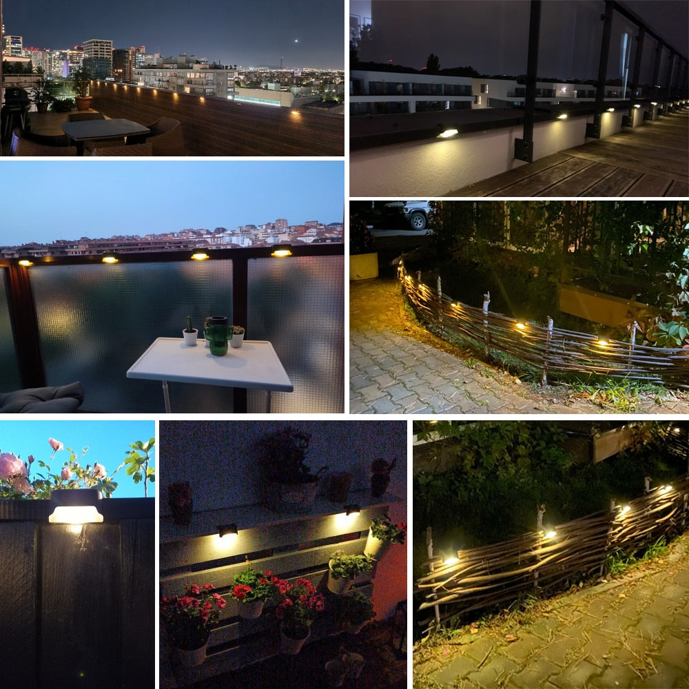 Lisslune | Solar Step Light - Waterproof LED Outdoor Lighting for Pathways, Decks, and Stairs - Solar Powered Garden Illumination