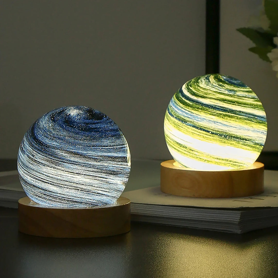 Lisslune | 3D Crystal Planets Atmosphere Night Lamp