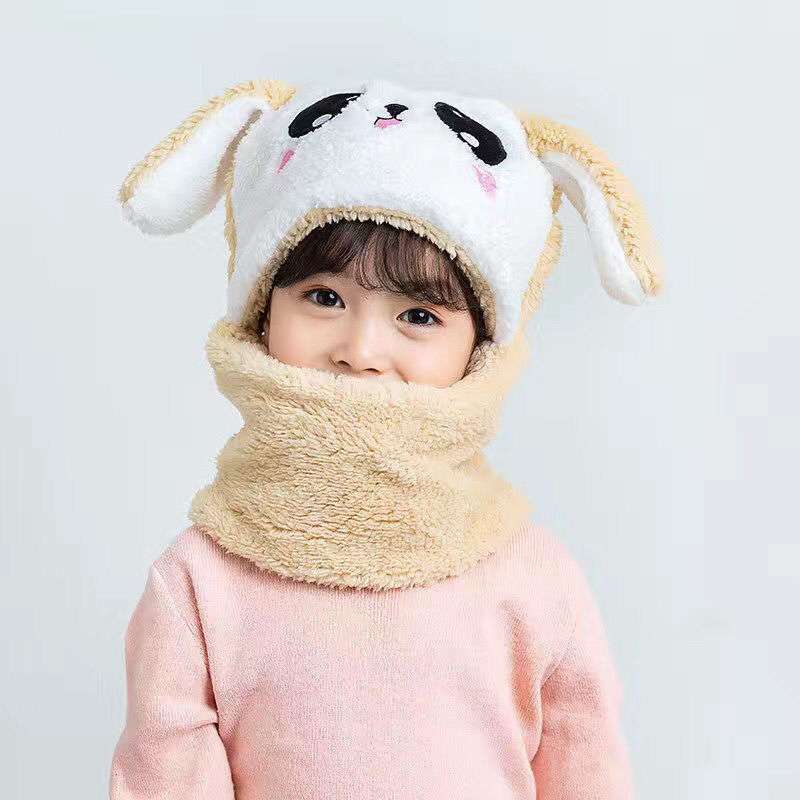 Lisslune | Bear children's hat with scarf and ears