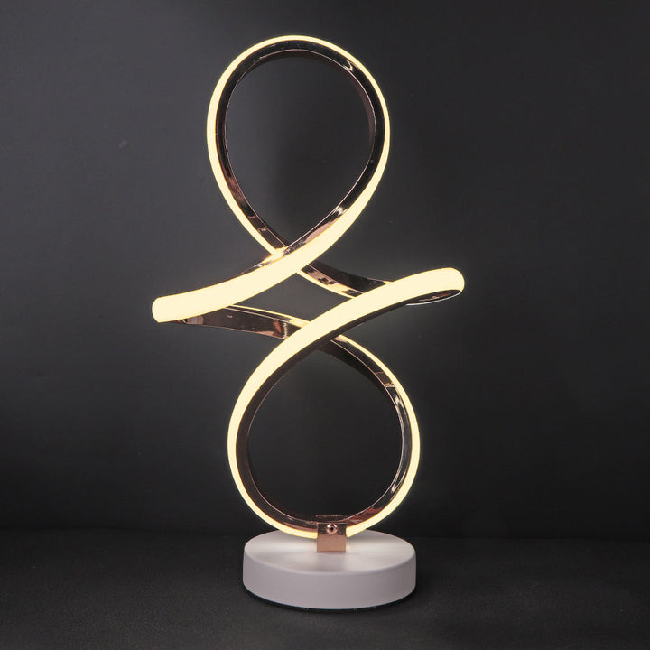 Lisslune | InfinityGlow – LED Spiral Table Lamp with Endless Design
