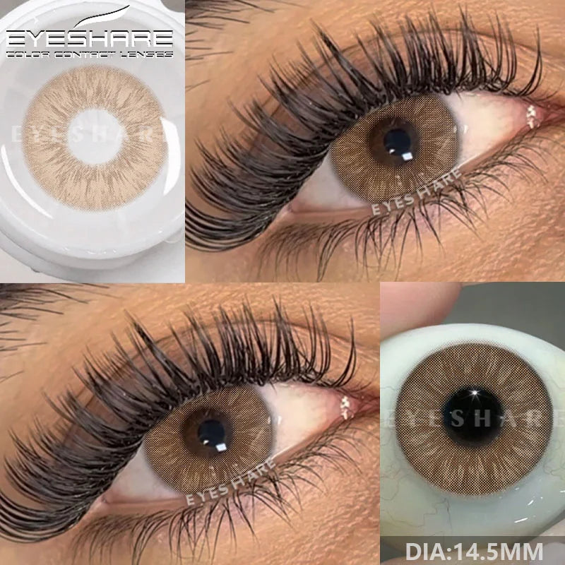 Rynx | New color contact lenses for eyes 1 pair gray pupil lens green lenses cosmetic blue eye contacts yearly brown eye lens