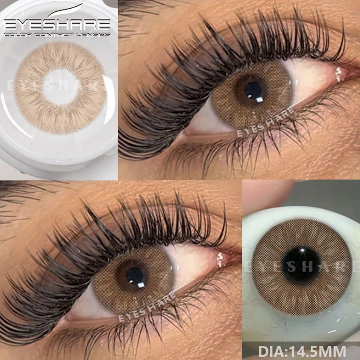 Rynx | New color contact lenses for eyes 1 pair gray pupil lens green lenses cosmetic blue eye contacts yearly brown eye lens